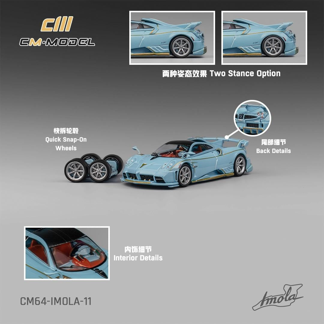 [Preorder] CM Model 1:64 Pagani Imola Azzurro Sardegna CM64-IMOLA-11
