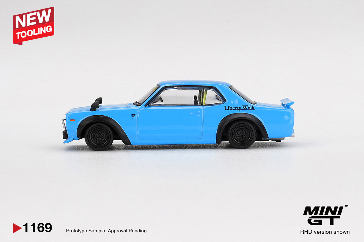 [Preorder] Mini GT 1:64 Nissan LB Works HAKOSUKA – Baby Blue MGT01169-BL
