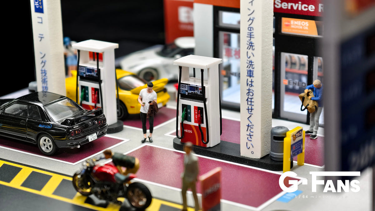 [Preorder] G-Fans 1:64 ENEOS Gas Station Building Scene 710038