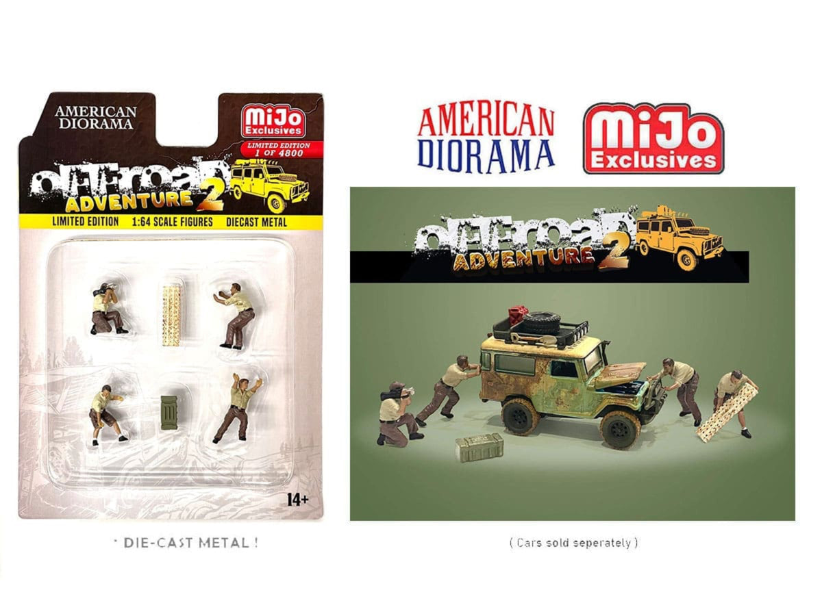 American Diorama 1:64 Mijo Figure Set - Off Road Adventure Il AD-76496MJ