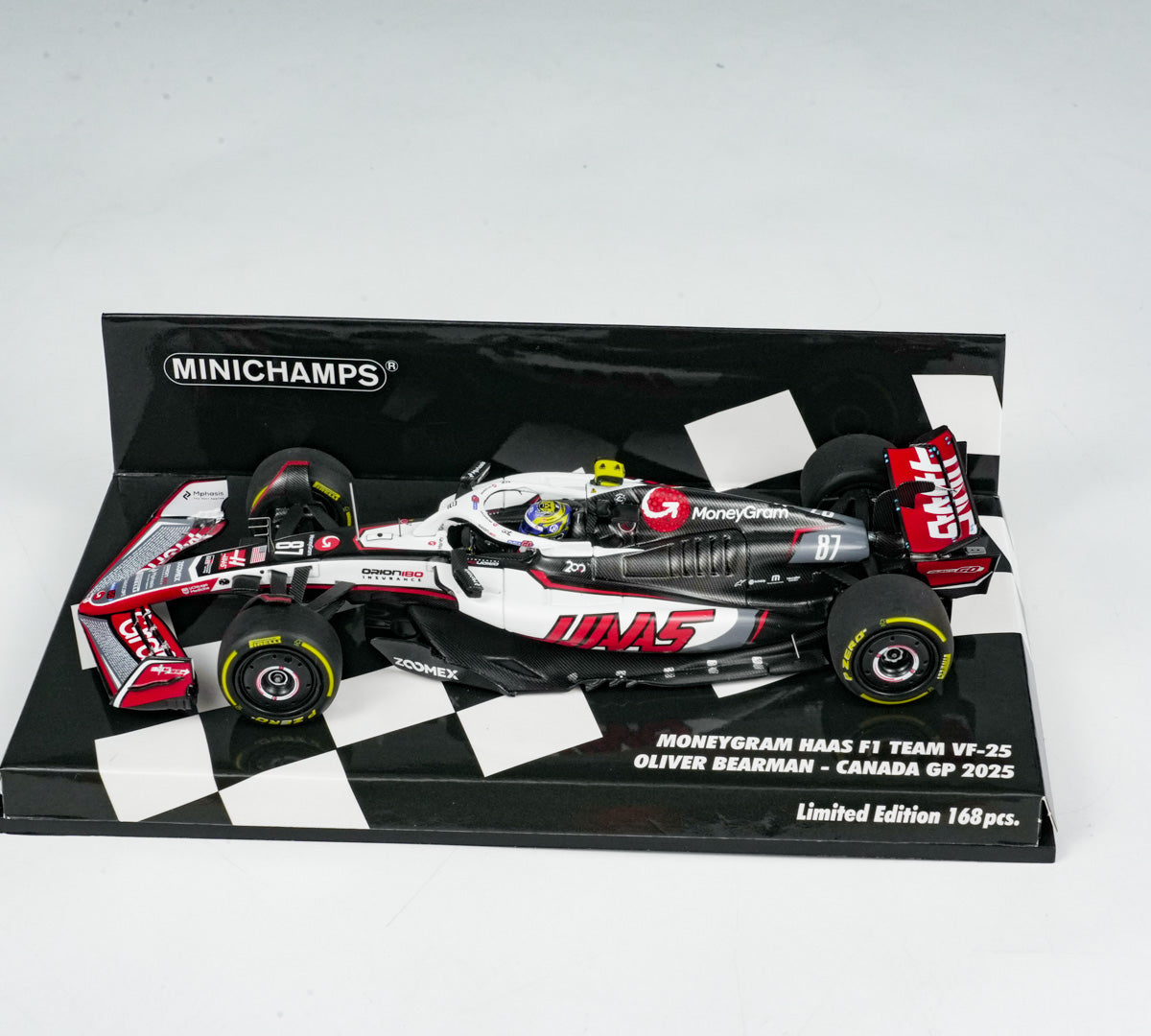MINICHAMPS 1:43 MONEYGRAM HAAS F1 TEAM VF-25 - OLIVER BEARMAN - 2025 417251087