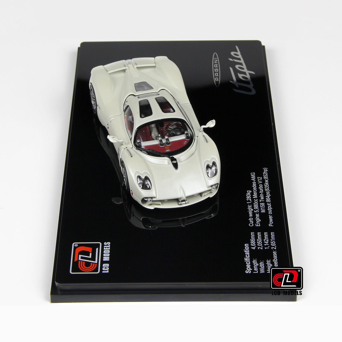 LCD 1:43 Pagani Utopia-White LCD43012-WH