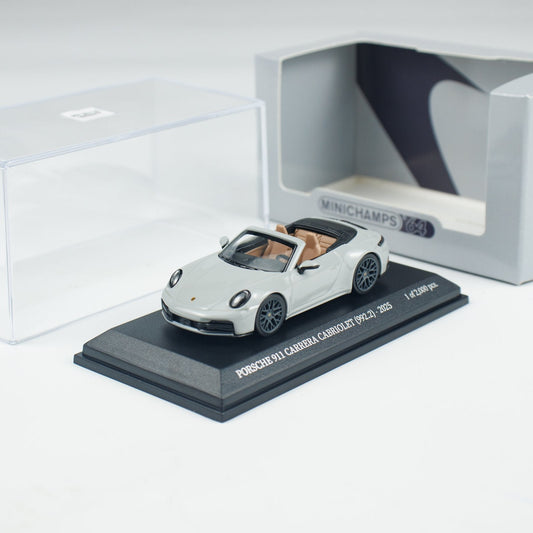 Minichamps 1:64 PORSCHE 911(992.2) CARRERA CABRIOLET CHALK CLDC 643064037