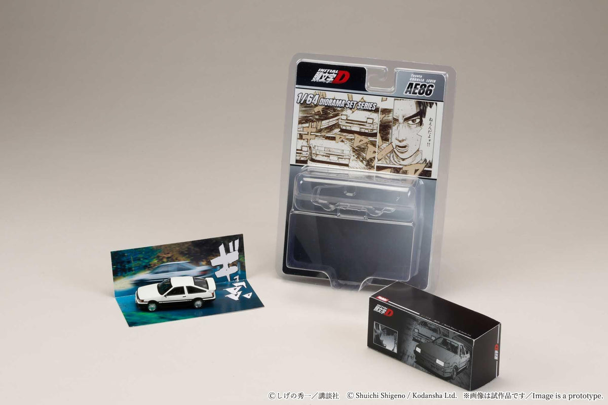 [Preorder] Hobby Japan 1:64 Toyota COROLLA LEVIN (AE86)/Initial D Wataru Akiyama vs Takumi Fujiwara HJDMD008B