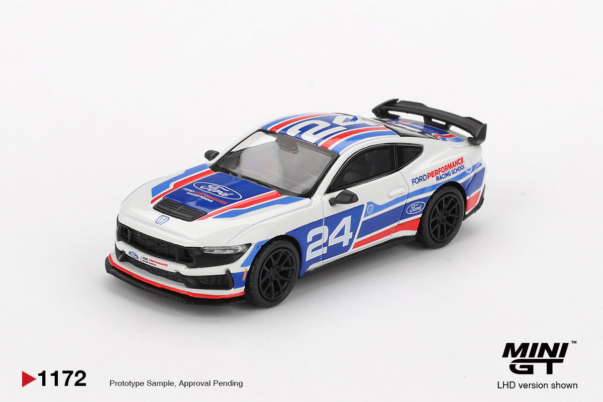 Mini GT 1:64 Ford Mustang Dark Horse #24 Ford Performance Racing School MGT01172-BL