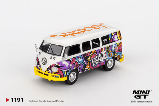 [Preorder] MINI GT 1:64 Volkswagen T1 Microbus Mizu Design MGT01191-BL