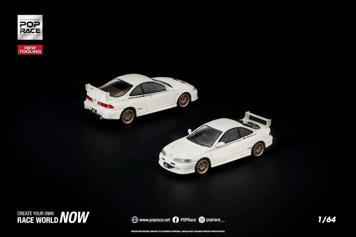 [Preorder] POPRACE 1:64 HONDA MUGEN DC2 WHITE PR640307