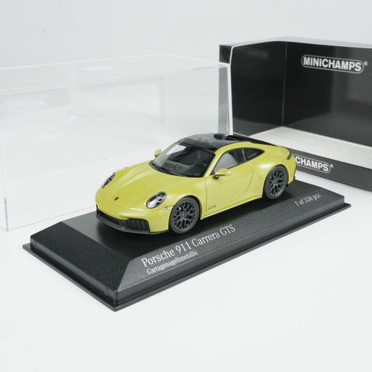 MINICHAMPS 1:43 PORSCHE 911 (992.2) CARRERA GTS 2024-YELLOW METALLIC 410064122