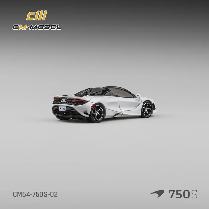 [Preorder] CM Model 1:64 Mclaren 750S Spider Silica White CM64-750S-02