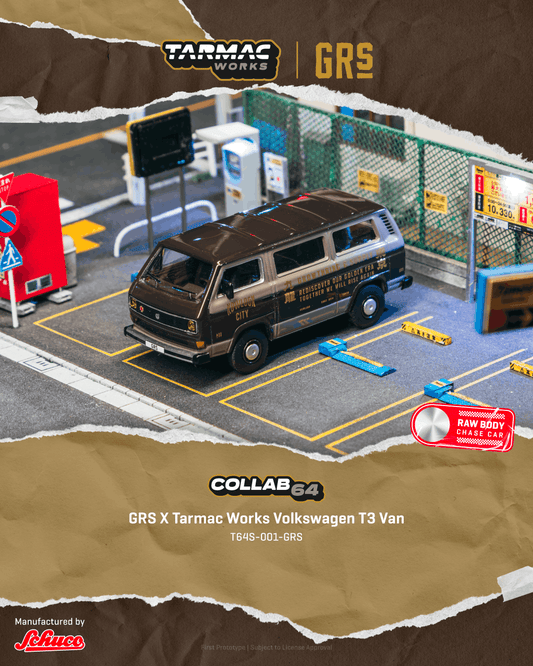 [Preorder] Tarmac Works X GRS 1:64 Volkswagen T3 Van T64S-001-GRS