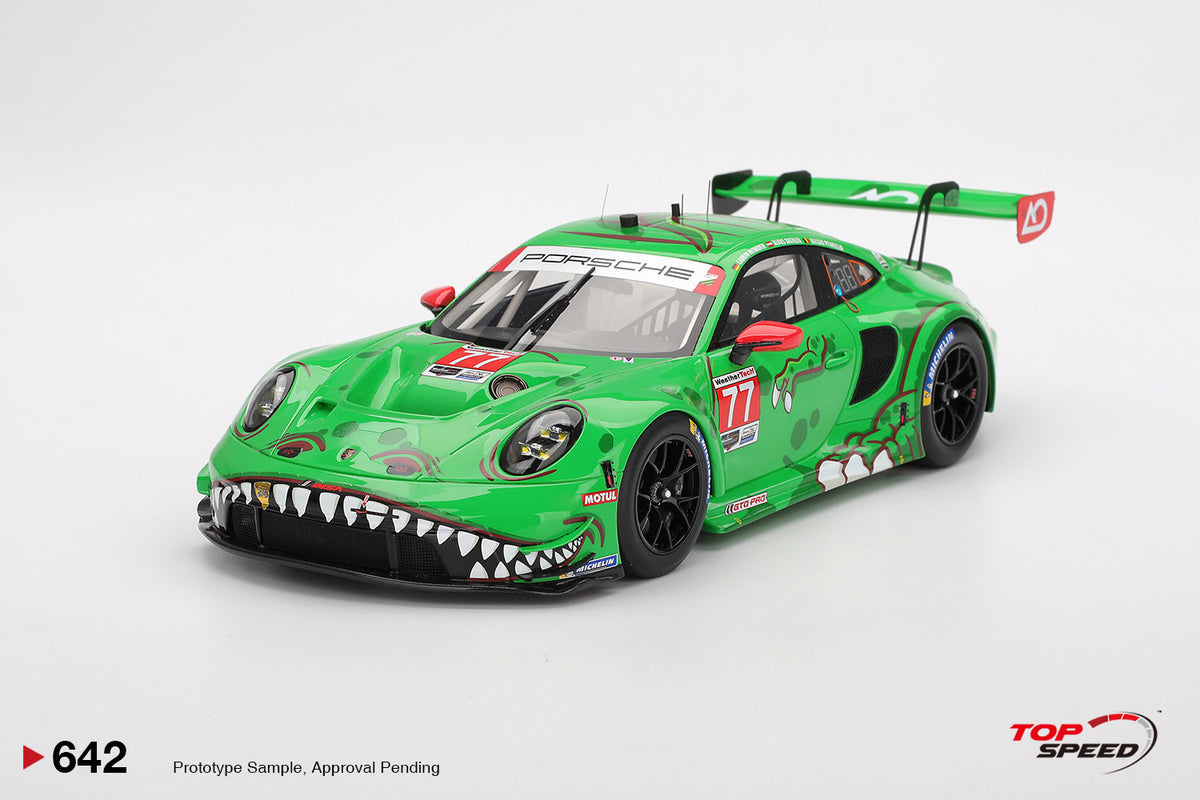 TOPSPEED 1:18 Porsche 911 GT3 R (992) #77 AO Racing  2025 IMSA DAYTONA 24Hrs TS0642
