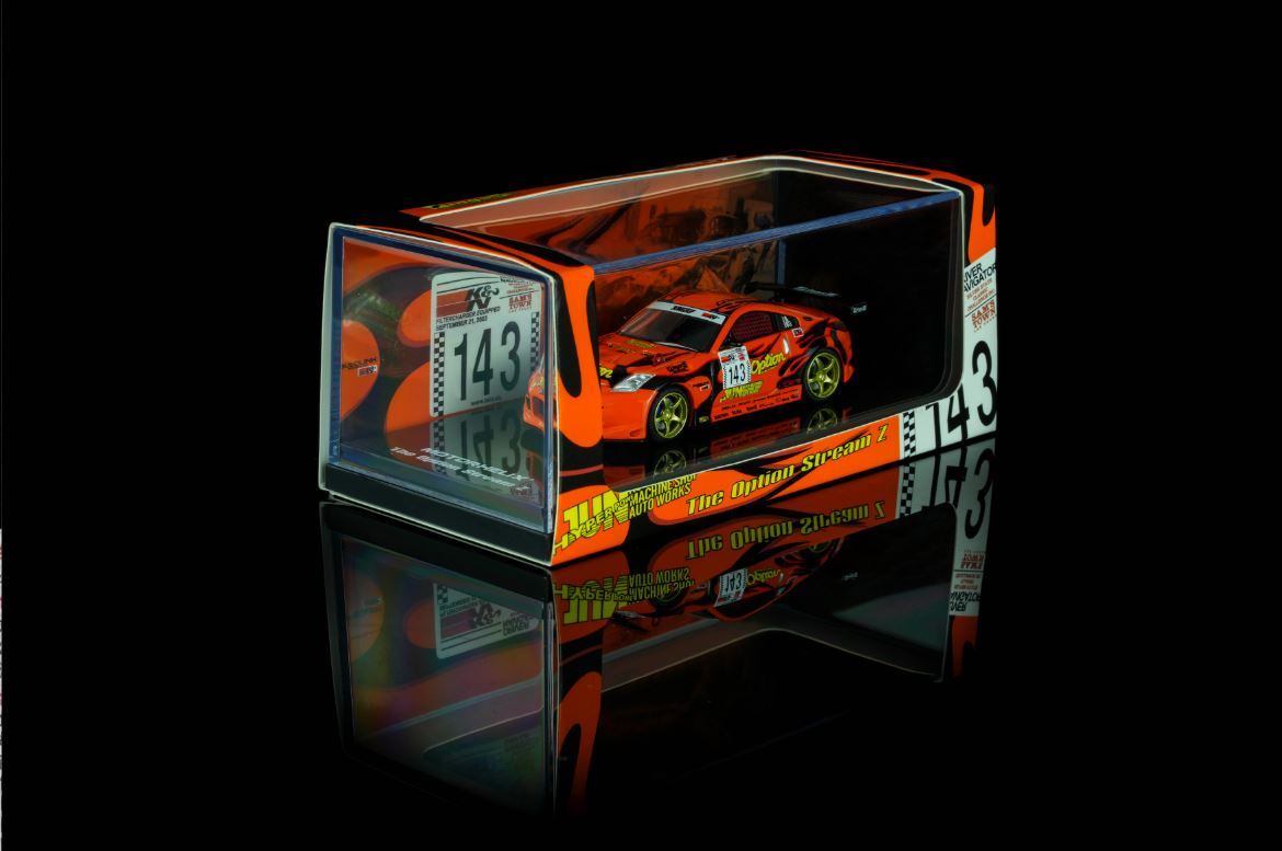 [Preorder] MOTORHELIX × Mr.Hiro × Option 1:64 Nissan Fairlady Z，"Option Stream Z" ‘02（Z33) M63851