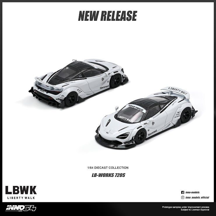 [Preorder] Inno64 1:64 LIBERTY WALK 720S IN64-LBWK720S-01