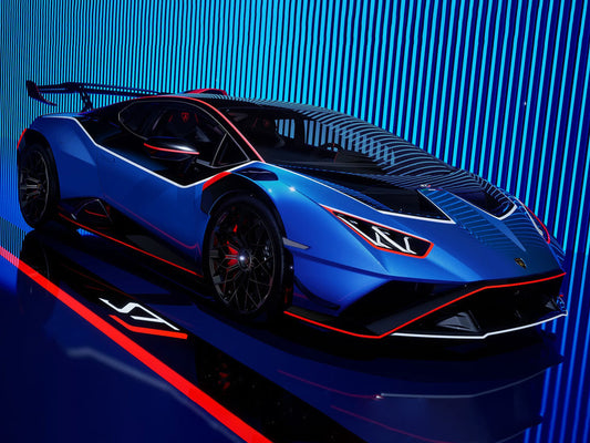 Looksmart 1:43 Lamborghini Huracan STJ - Blu Eliadi LS557