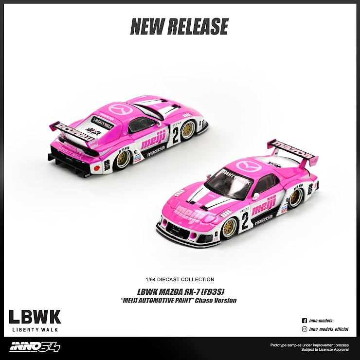 [Preorder] Inno64 1:64 MAZDA RX7 (FD3S) LB-SUPER SILHOUETTE "MEIJI" IN64-LBWKRX7-10