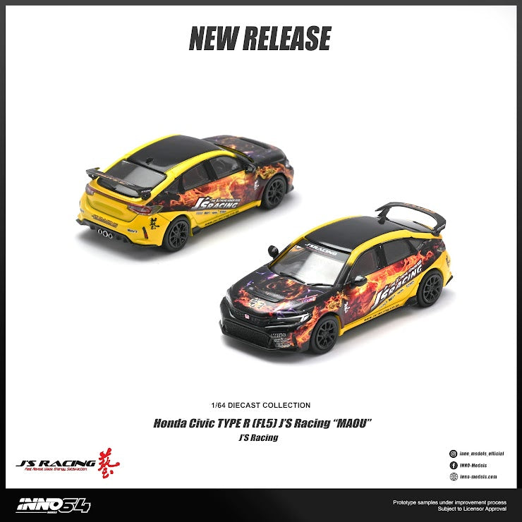 [Preorder] Inno64 1:64 Honda Civic (FL5) J'S RACING "MAOU" IN64-FL5JS MAOU