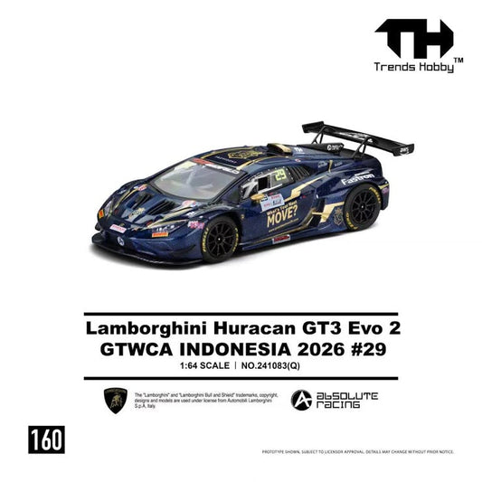 [Preorder] Trends Hobby 1:64 Lamborghini Huracan GT3 EVO2 - GTWCA Indonisia 2026 #29 241083(Q)