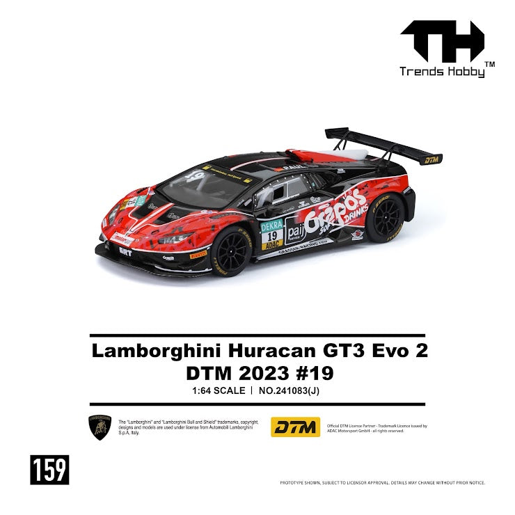 [Preorder] Trends Hobby 1:64 Lamborghini Huracan GT3 EVO2 - DTM 2023 #19 241083(J)