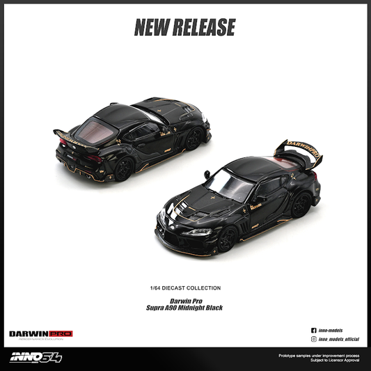 [Preorder] Inno64 1:64 TOYOTA SUPRA A90 "DarwinPRO" Gloss Black IN64-A90DP-GBLACK